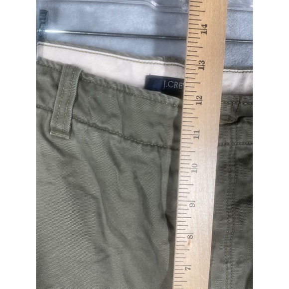 J. Crew Men's Olive Green Cargo Pants Button Fly Cotton Lined 35x30 Baggy Y2K - Picture 10 of 11